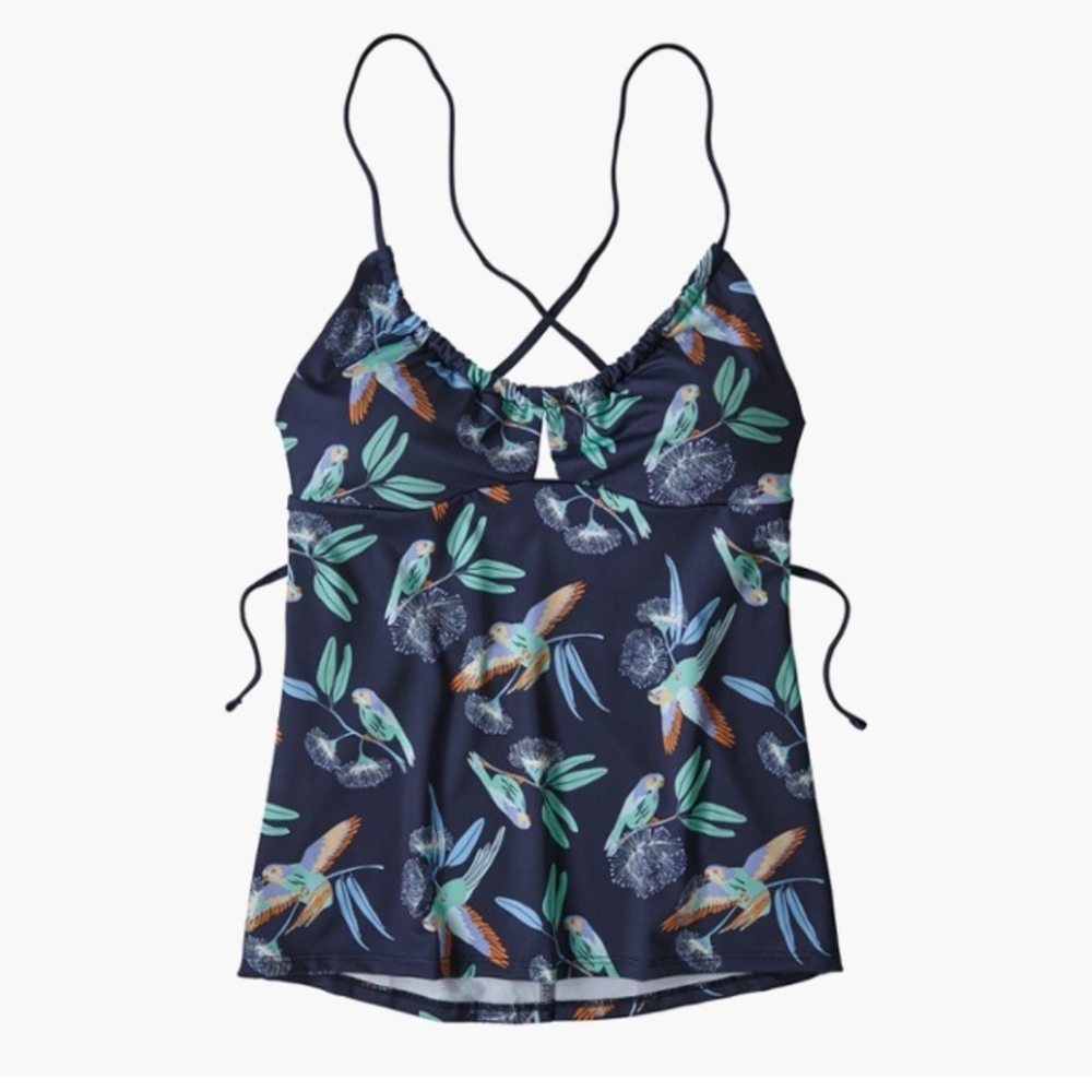 Patagonia Glassy Dawn Tankini Parrots M